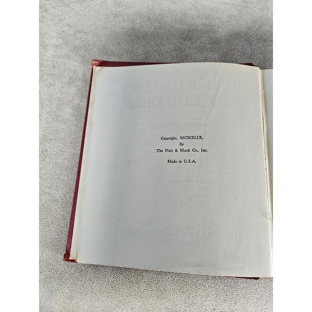 1001 Riddles For Children Compiled By George Carlson Copyright 1949 Platt & Munk - Picture 10 of 14